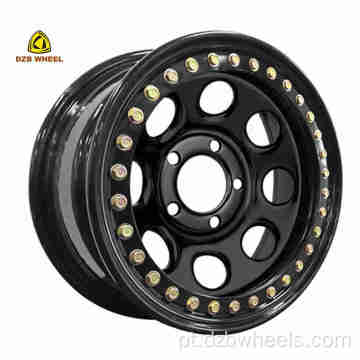 Jantes de beadlock 17x8 Chrome 4x4 roda fora da estrada